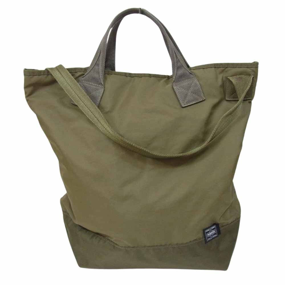 PORTER ポーター × KAPTAIN SUNSHINE キャプテンサンシャイン トートバッグ カーキ系【中古】