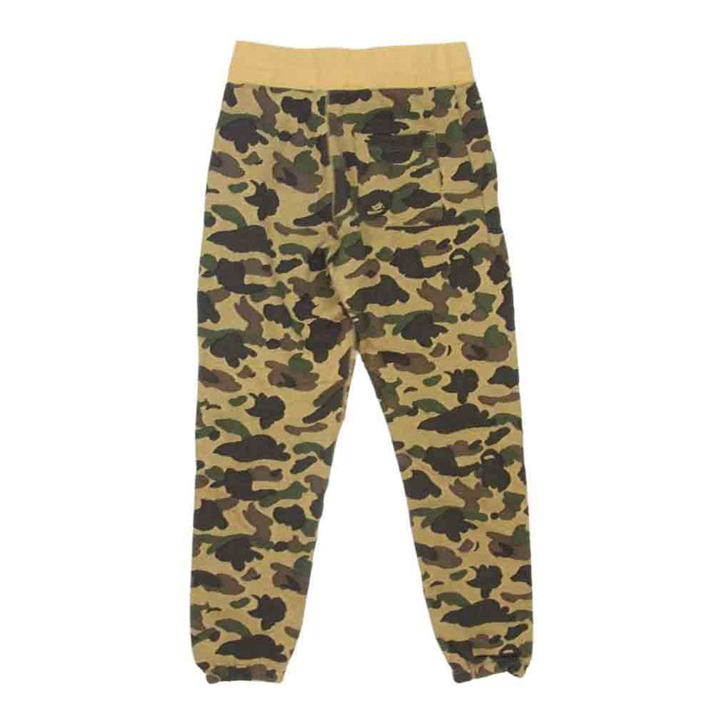 A BATHING APE アベイシングエイプ 001PTA801011X カモフラ スウェット パンツ カーキ系 M【中古】