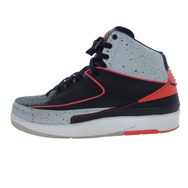 NIKE ナイキ 385475-023 Air Jordan 2 Retro Infrared Cement エアジョーダン 2 レトロ インフラレッド セメント スニーカー ブラック系 27cm【中古】