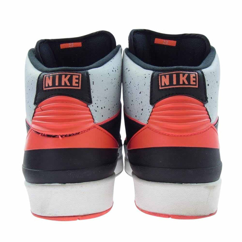 NIKE ナイキ 385475-023 Air Jordan 2 Retro Infrared Cement エアジョーダン 2 レトロ インフラレッド セメント スニーカー ブラック系 27cm【中古】