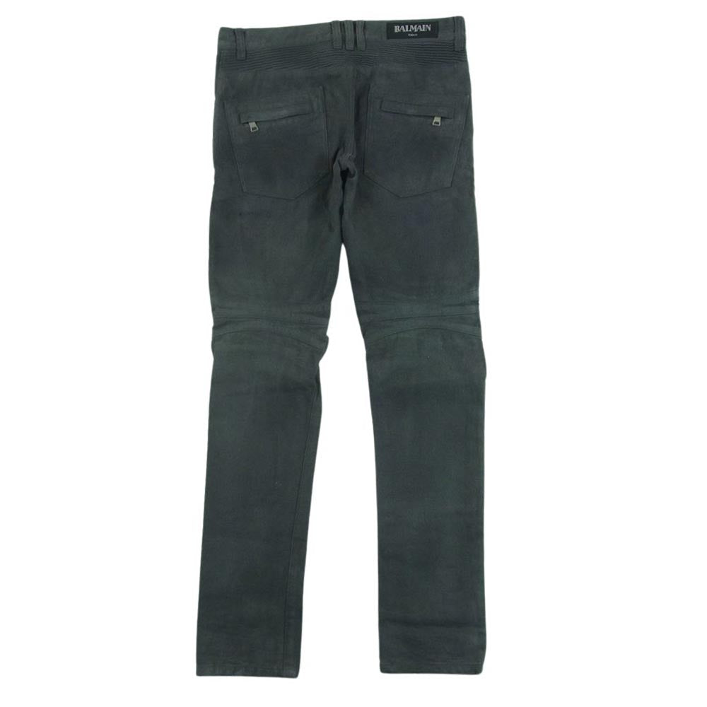 BALMAIN バイカーデニム 30 希少】BALMAIN バイカー デニム 30 中古