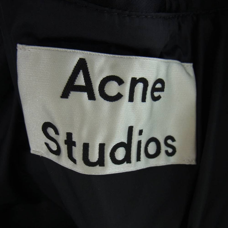 ACNE STUDIOS アクネストゥディオズ SELO AW14 ボンバー フライト ジャケット MA-1 ブラック系 44【中古】