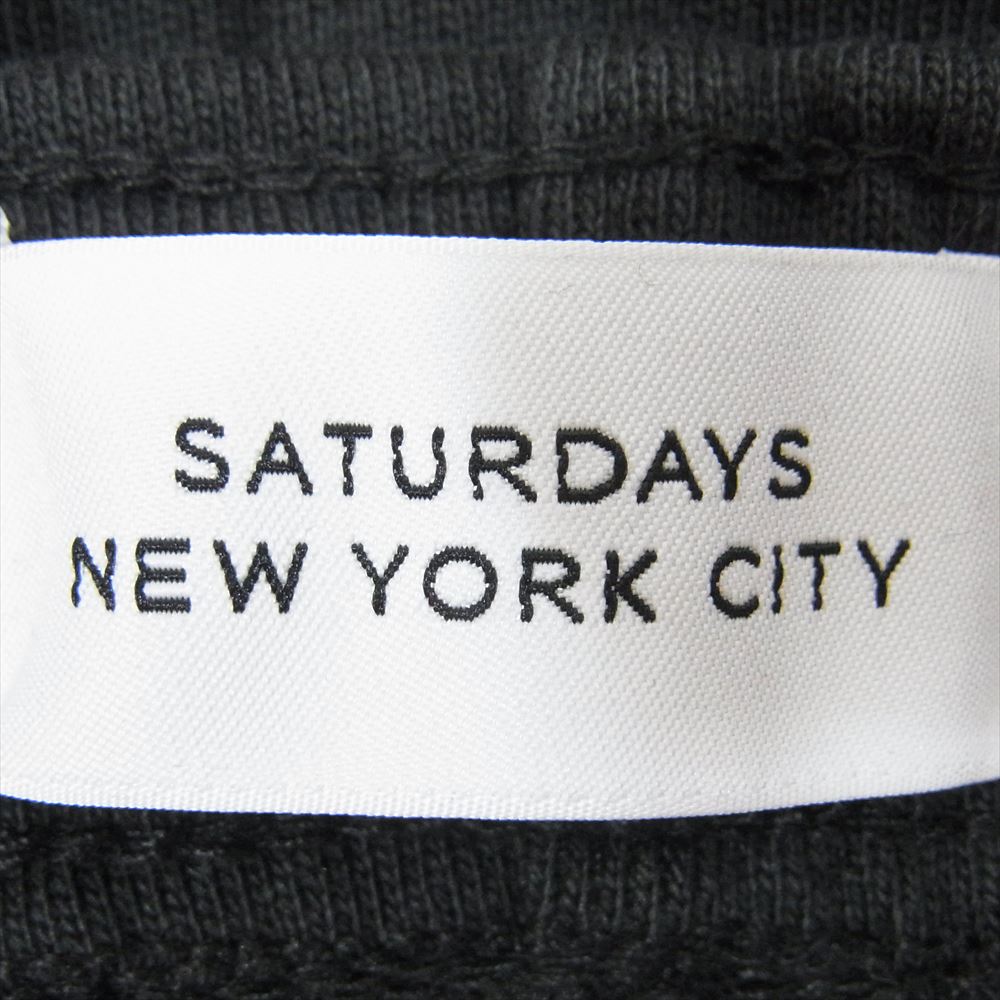 サタデーズニューヨーク BBS-14250-A スウェット ショート ハーフ パンツ ショーツ ブラック系 S【中古】