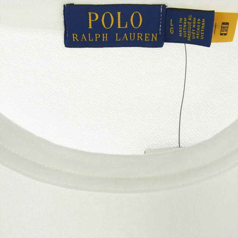 POLO RALPH LAUREN ポロ・ラルフローレン MNPOKNI16822888 ポニーロゴ刺繍 スパ テリー スウェット シャツ ホワイト系 L【極上美品】【中古】