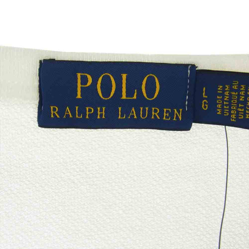 POLO RALPH LAUREN ポロ・ラルフローレン MNPOKNI16822888 ポニーロゴ刺繍 スパ テリー スウェット シャツ ホワイト系 L【極上美品】【中古】