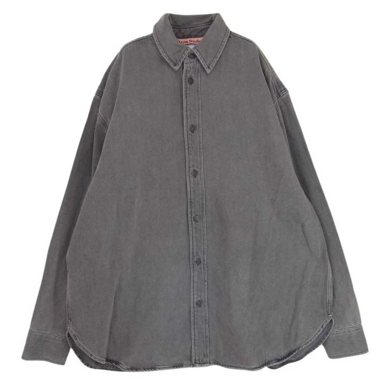 ACNE STUDIOS アクネストゥディオズ CB0074 Denim Shirt Loose Fit ルーズフィット 長袖 デニム シャツ グレー系 M【中古】