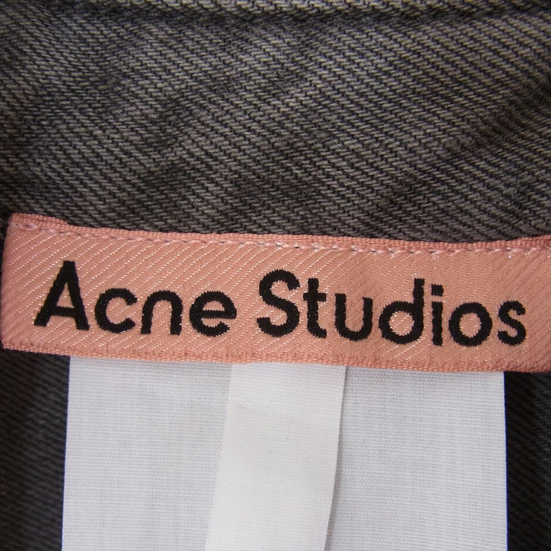 ACNE STUDIOS アクネストゥディオズ CB0074 Denim Shirt Loose Fit ルーズフィット 長袖 デニム シャツ グレー系 M【中古】