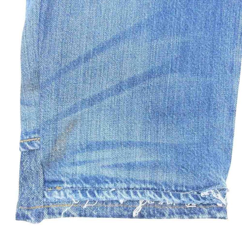 グレッグローレン VINTAGE DENIM ドローコード ダメージ加工 ヴィンテージ デニム パンツ インディゴブルー系 34【中古】