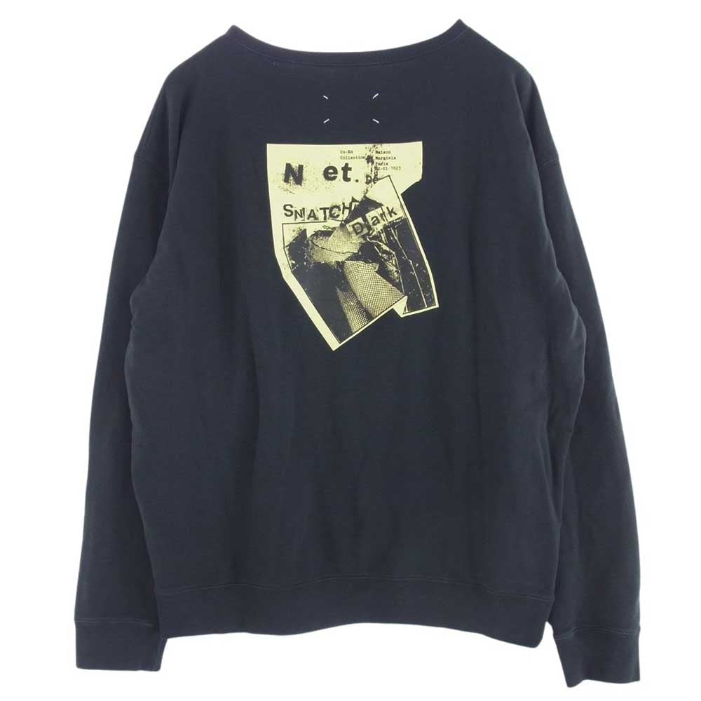 MAISON MARGIELA メゾンマルジェラ 24SS S50GU0222 1ライン 10ライン 四つタグ バック プリント オーバーサイズ スウェット S【美品】【中古】