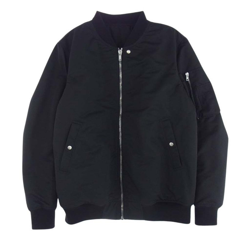 Rick Owens リックオウエンス 23AW RU02C7789-TH CLASSIC FLIGHT クラシック フライト ボンバー ジャケット MA-1 ブラック系 54【中古】