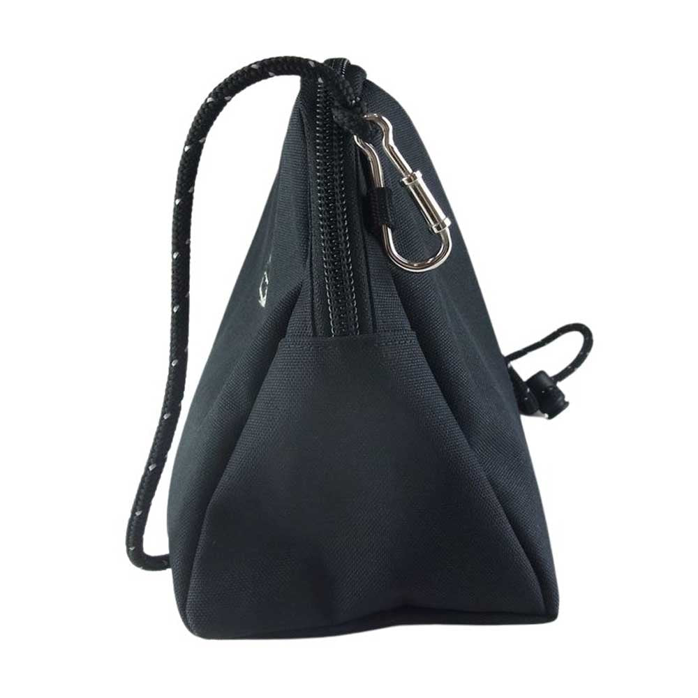 CALEE キャリー Cordura fabric tm logo pouch コーデュラ ファブリック ロゴ ポーチ ショルダー バッグ ブラック系【中古】