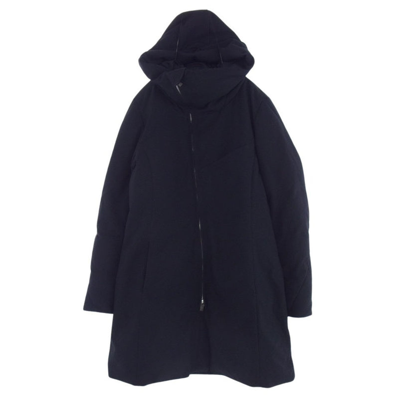 エヌゼロナナ Mods Down Coat ハイネック ジップアップ モッズ ダウン コート ジャケット ブラック系 46【中古】