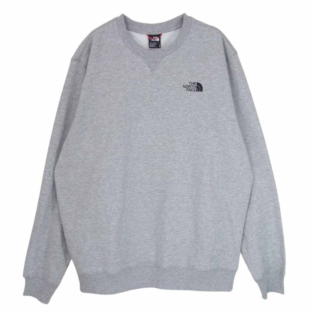 THE NORTH FACE ノースフェイス 7X1I Simple Dome Sweater ロゴ スウェット トレーナー 丸首 グレー系 XL【中古】