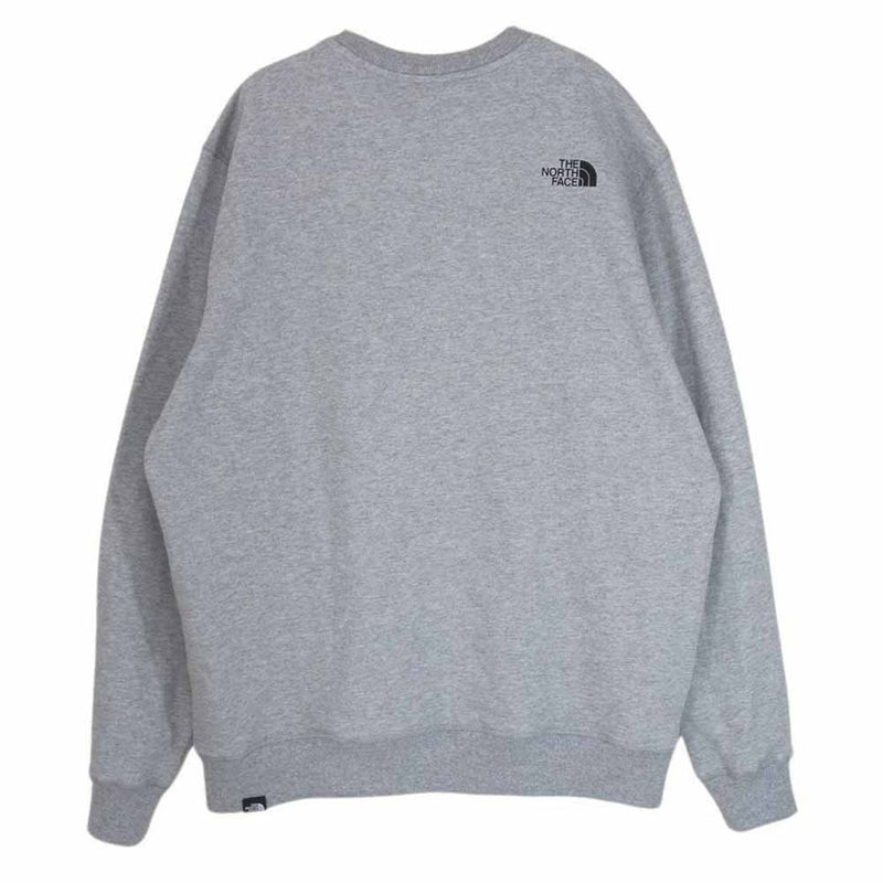 THE NORTH FACE ノースフェイス 7X1I Simple Dome Sweater ロゴ スウェット トレーナー 丸首 グレー系 XL【中古】