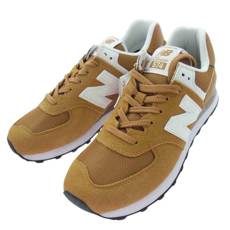 NEW BALANCE ニューバランス ML574RP2 574V2 WHEAT WHITE ウィート ホワイトスエード メッシュ スニーカー ベージュ系 27.5cm【新古品】【未使用】【中古】