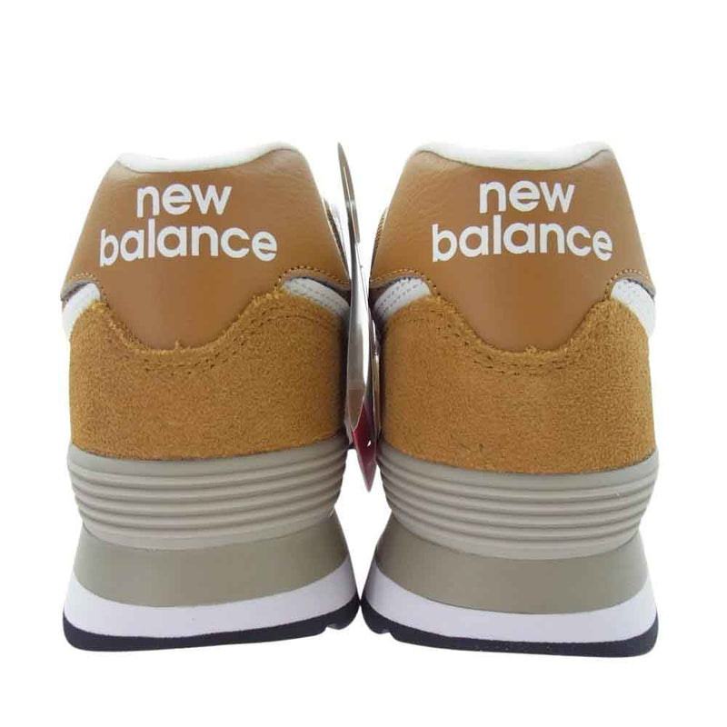 NEW BALANCE ニューバランス ML574RP2 574V2 WHEAT WHITE ウィート ホワイトスエード メッシュ スニーカー ベージュ系 27.5cm【新古品】【未使用】【中古】