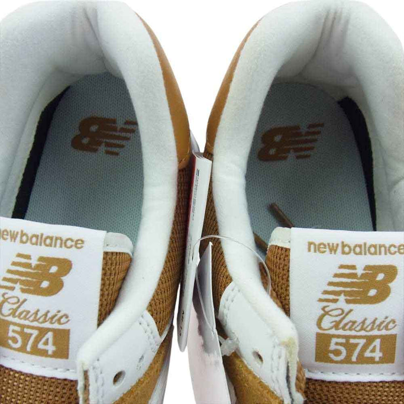 NEW BALANCE ニューバランス ML574RP2 574V2 WHEAT WHITE ウィート ホワイトスエード メッシュ スニーカー ベージュ系 27.5cm【新古品】【未使用】【中古】