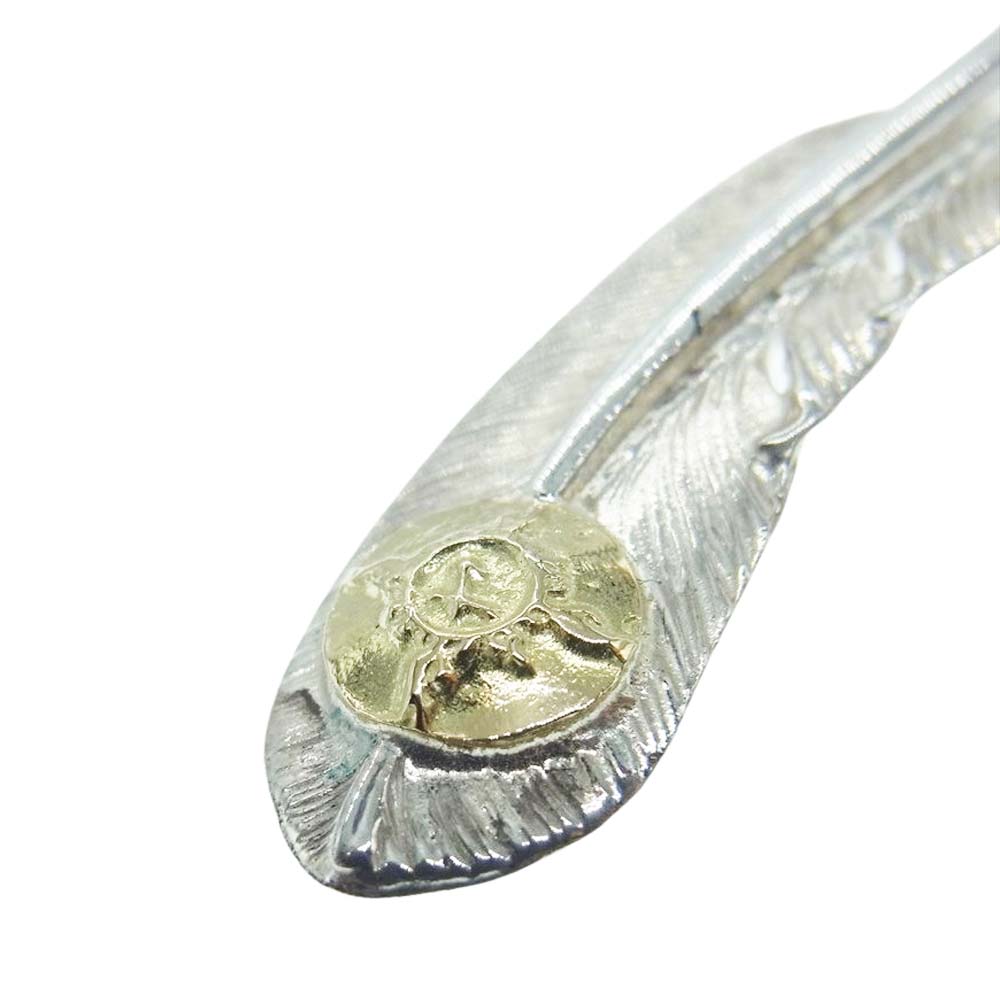 FIRST ARROW's ファーストアローズ K18金メタル付き フェザー S ペンダントトップ【中古】