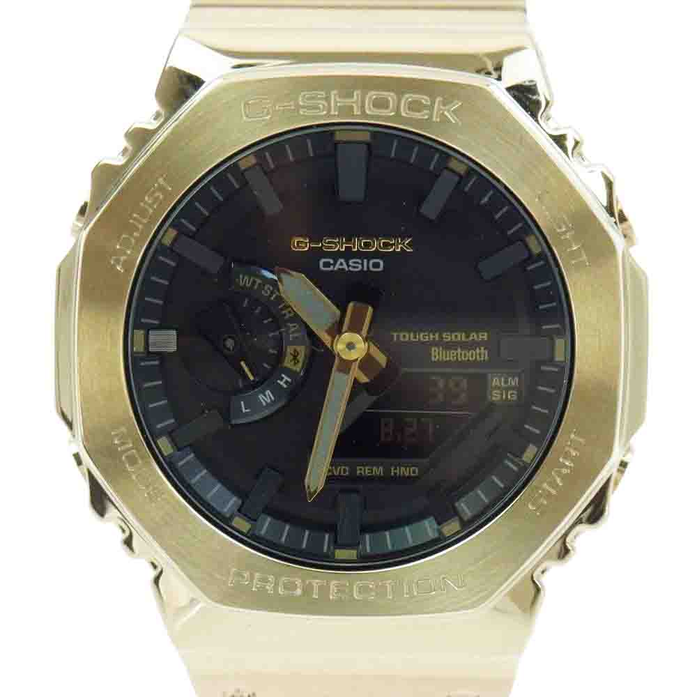 G-SHOCK ジーショック GM-B2100GD-9AJF タフソーラー アナログ デジタル デジアナ SS ゴールド ブラック 腕時計 ウォッチ ゴールド系【美品】【中古】
