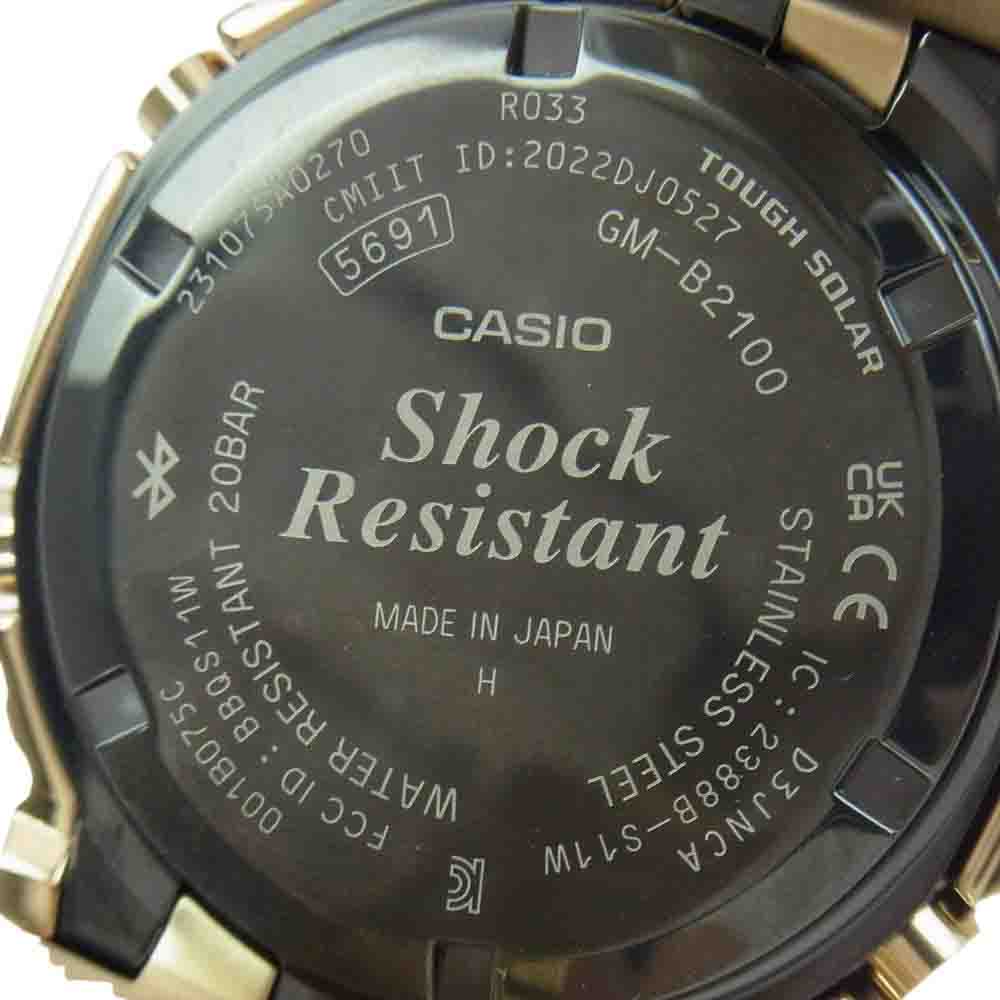 G-SHOCK ジーショック GM-B2100GD-9AJF タフソーラー アナログ デジタル デジアナ SS ゴールド ブラック 腕時計 ウォッチ ゴールド系【美品】【中古】
