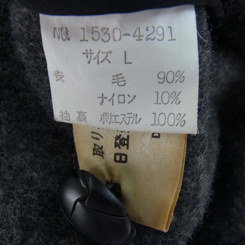 RALPH LAUREN ラルフローレン CHAPS チャップス ウール ヘリンボーン ダッフルコート グレー系 L【中古】