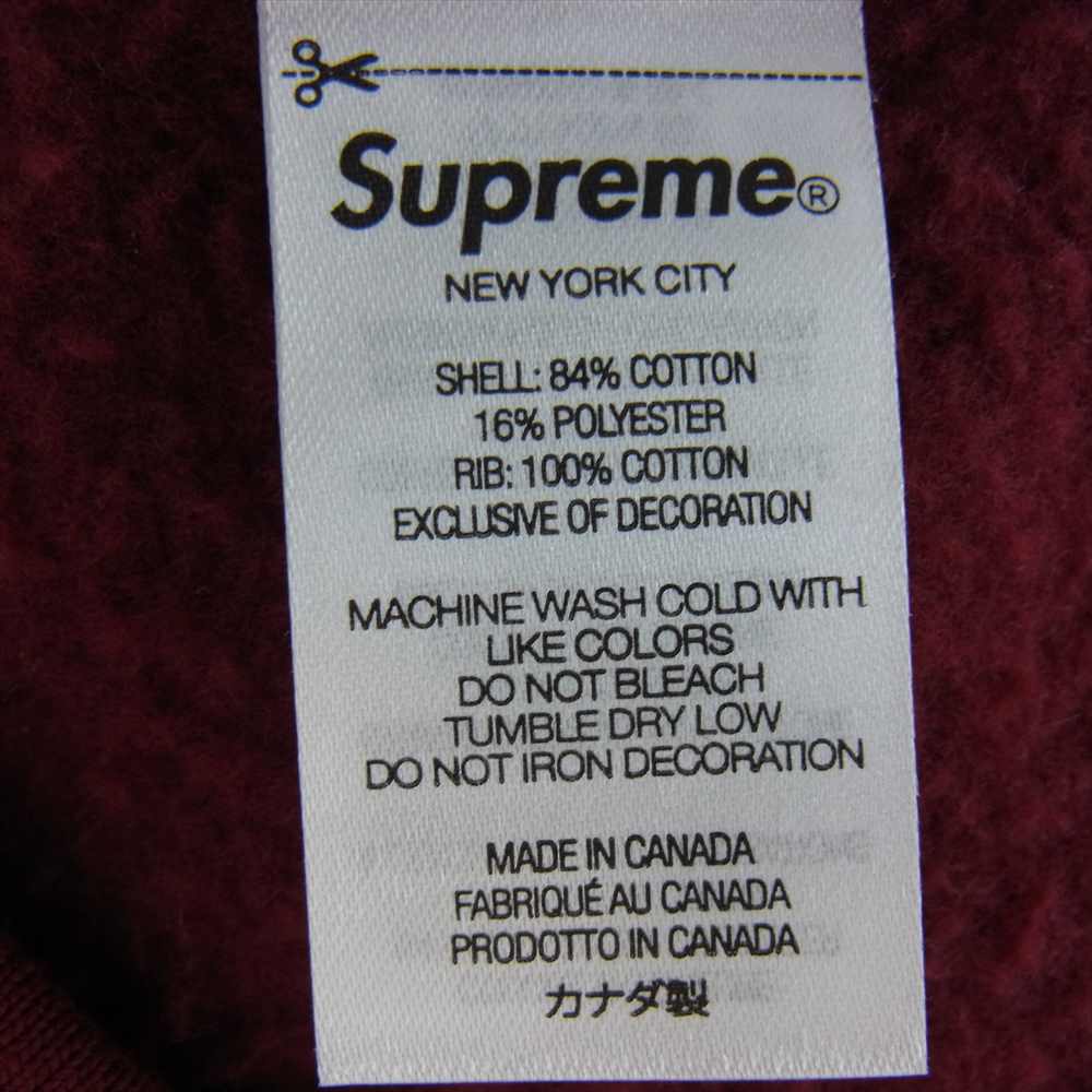 Supreme シュプリーム 22AW Box Logo Crewneck ボックスロゴ クルーネック スウェット ワインレッド系 XL【中古】