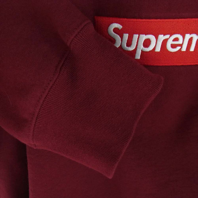 Supreme シュプリーム 22AW Box Logo Crewneck ボックスロゴ クルーネック スウェット ワインレッド系 XL【中古】