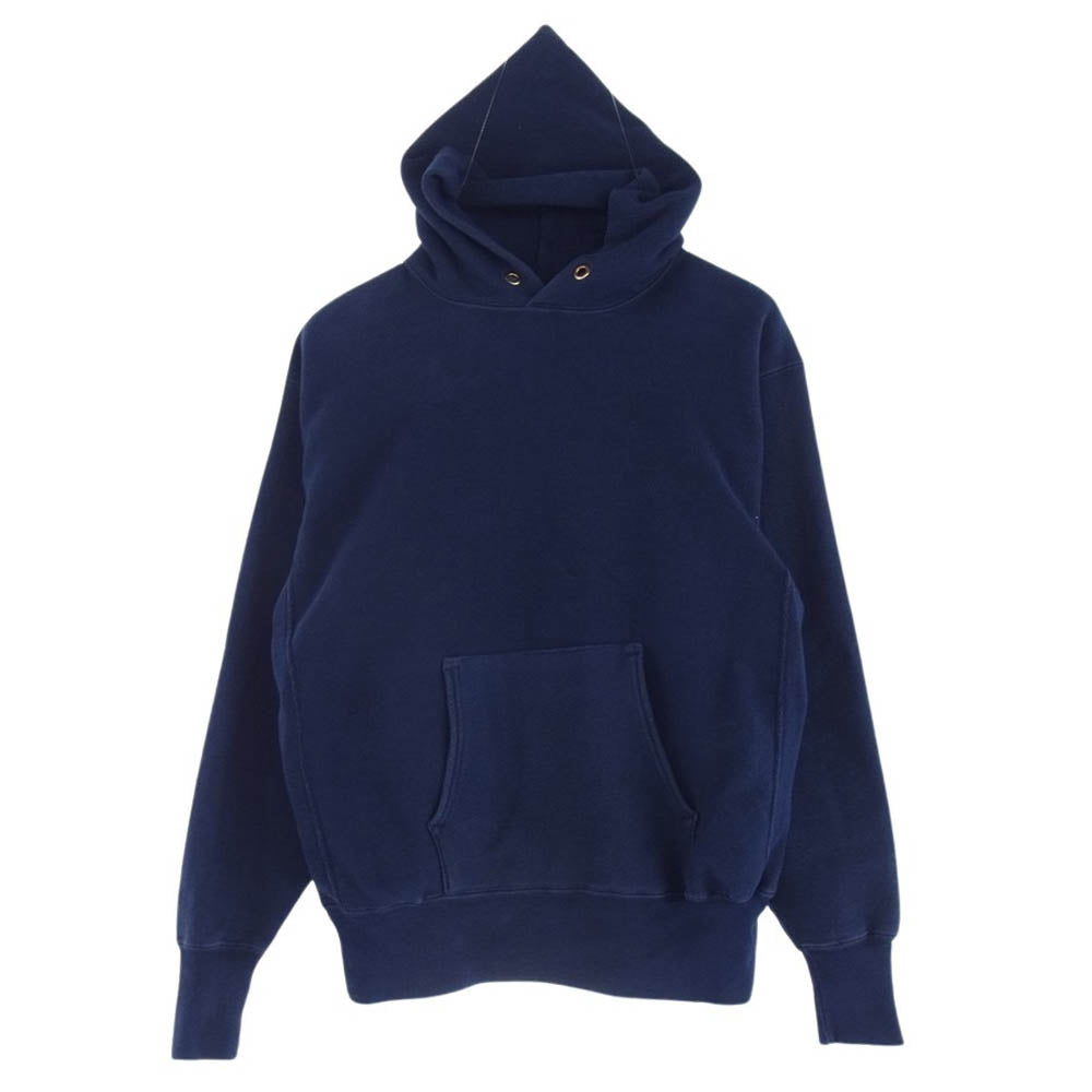Champion チャンピオン USA製 70s 80s 単タグ 単色タグ リバースウィーブ スウェット パーカー ブルー系 M【中古】