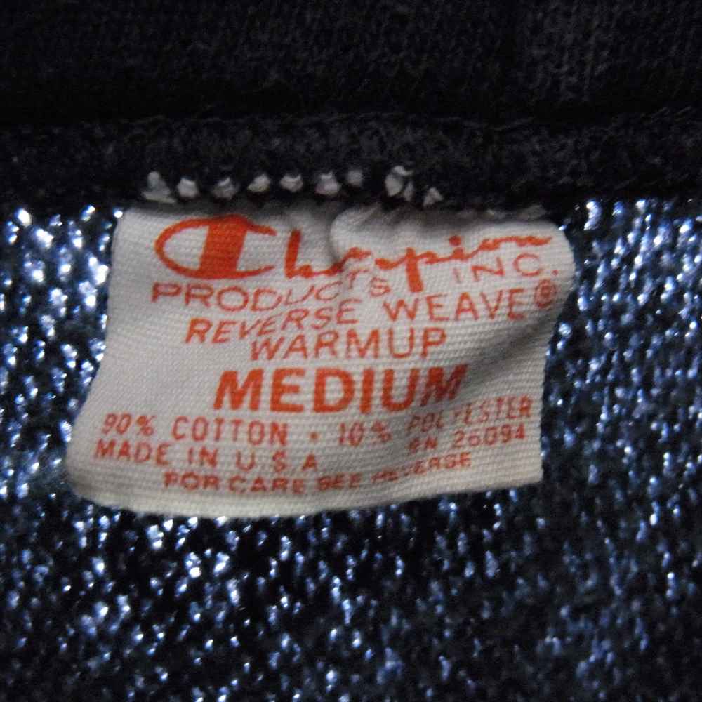 Champion チャンピオン USA製 70s 80s 単タグ 単色タグ リバースウィーブ スウェット パーカー ブルー系 M【中古】