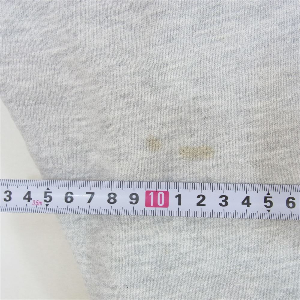 Champion チャンピオン USA製 90s 刺繍タグ リバースウィーブ US NAVY プリント スウェット トレーナー グレー系 L【中古】