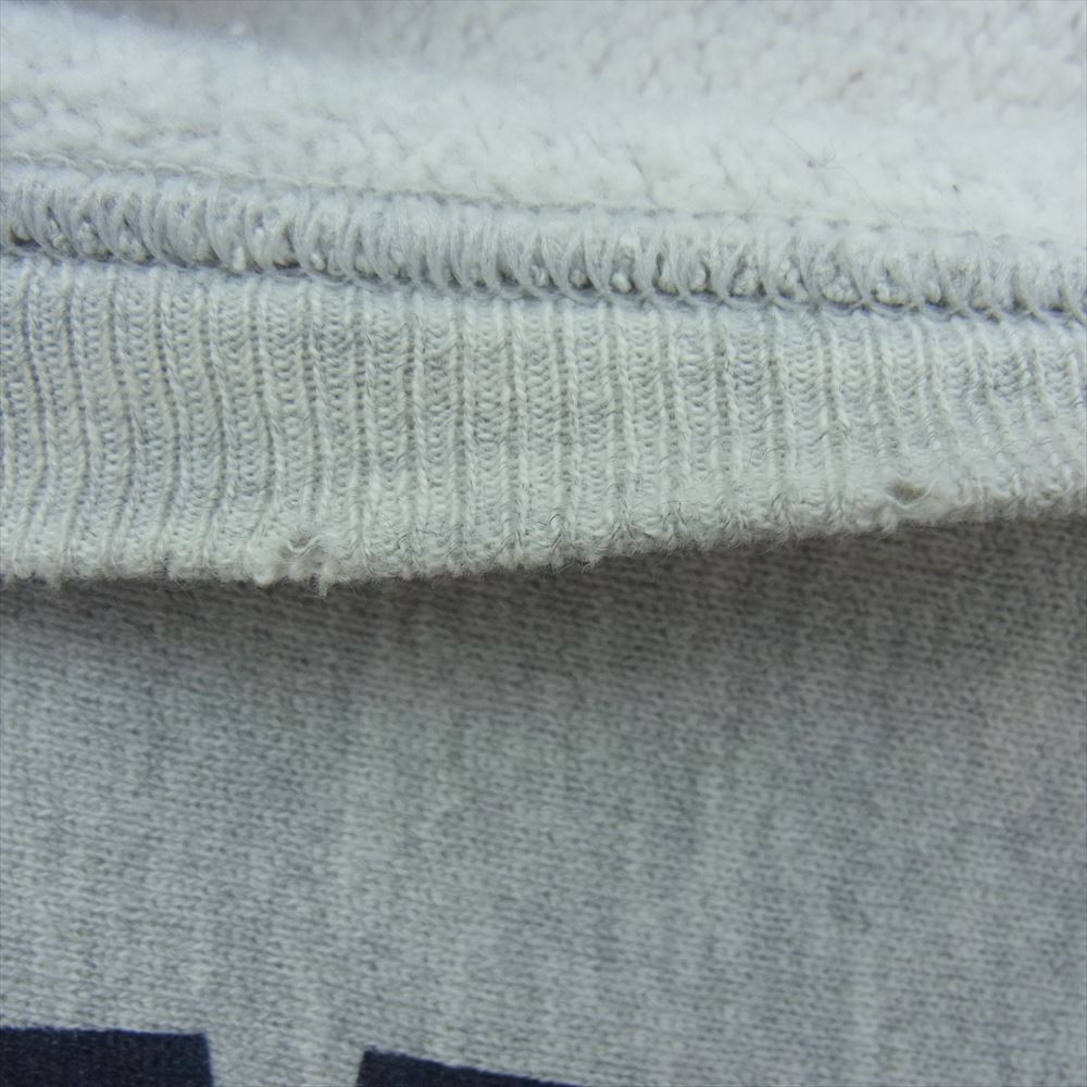 Champion チャンピオン USA製 90s 刺繍タグ リバースウィーブ US NAVY プリント スウェット トレーナー グレー系 L【中古】