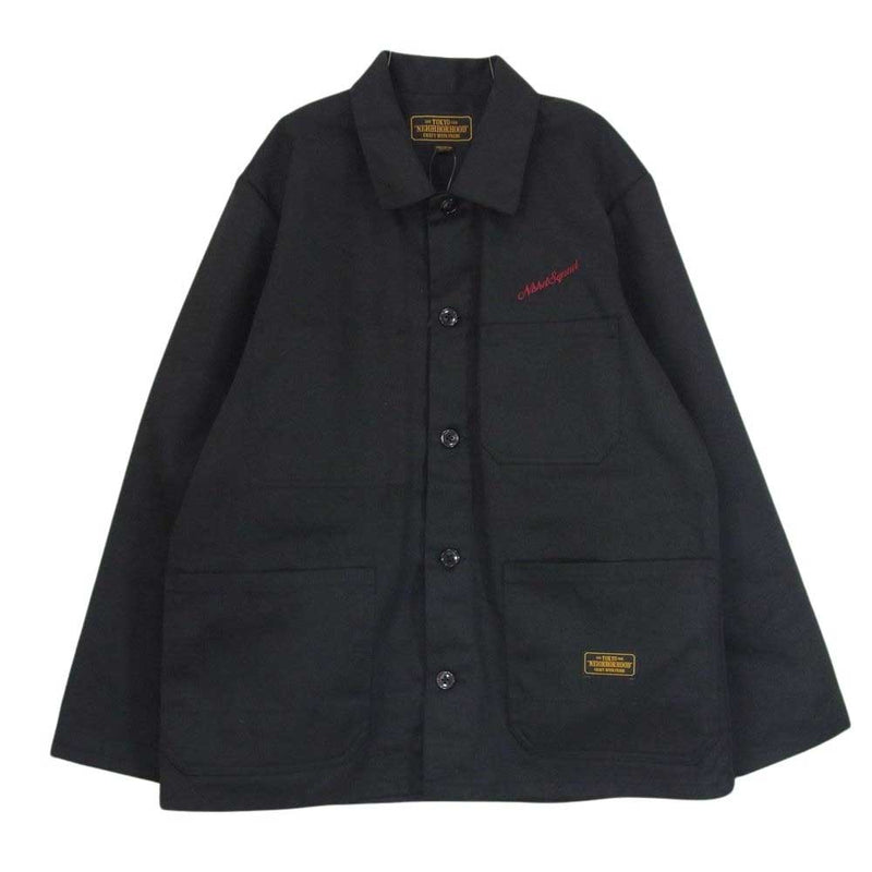 NEIGHBORHOOD ネイバーフッド 20SS 201SPNH-JKM02 COVERALL/EC-JKT カバーオール シャツ ジャケット ブラック系 M【中古】