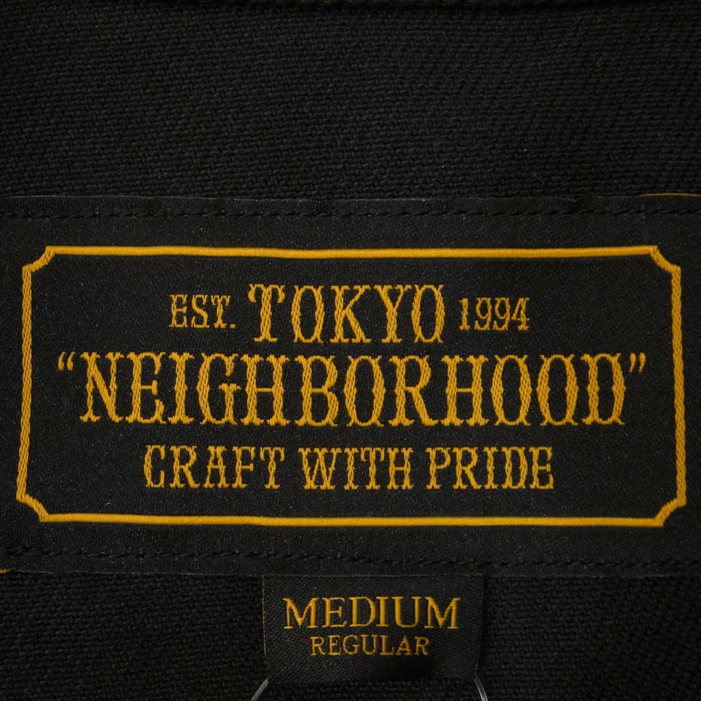 NEIGHBORHOOD ネイバーフッド 20SS 201SPNH-JKM02 COVERALL/EC-JKT カバーオール シャツ ジャケット ブラック系 M【中古】