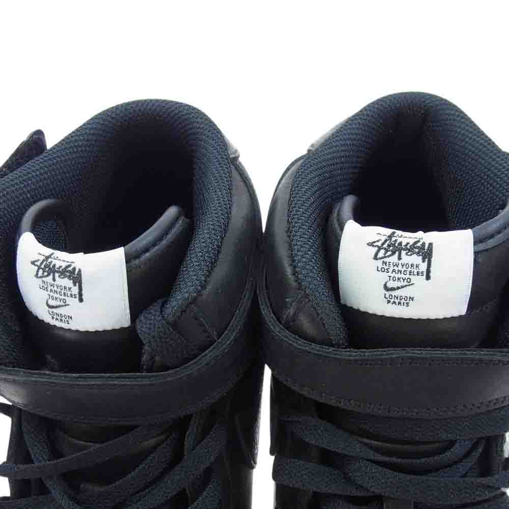 NIKE ナイキ DJ7840-001 × Stussy Air Force 1 Mid ステューシー ナイキ エアフォース1 ミッド スニーカー ブラック系 29cm【極上美品】【中古】