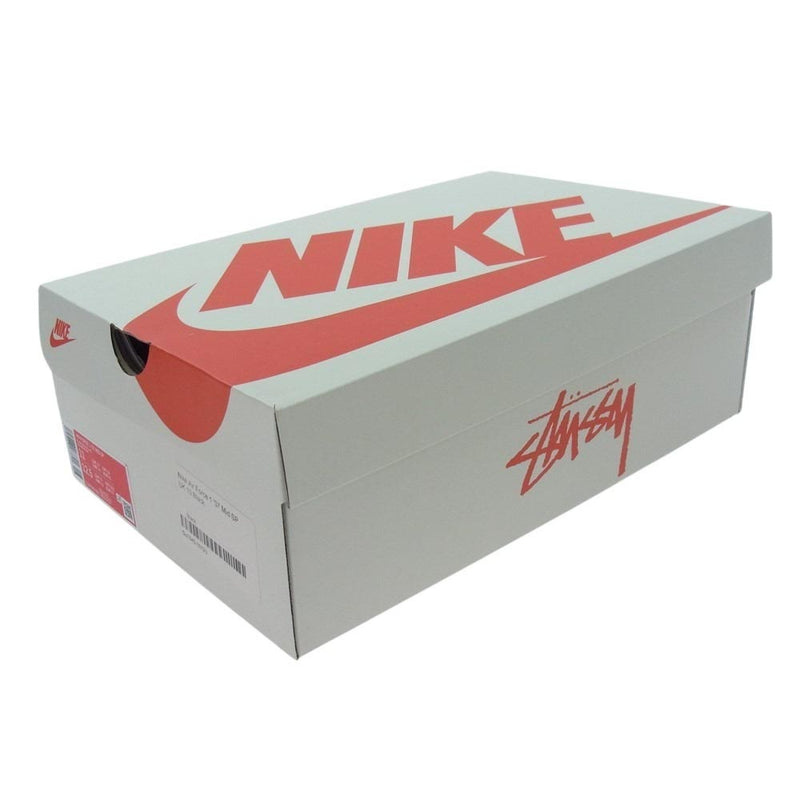 NIKE ナイキ DJ7840-001 × Stussy Air Force 1 Mid ステューシー ナイキ エアフォース1 ミッド スニーカー ブラック系 29cm【極上美品】【中古】