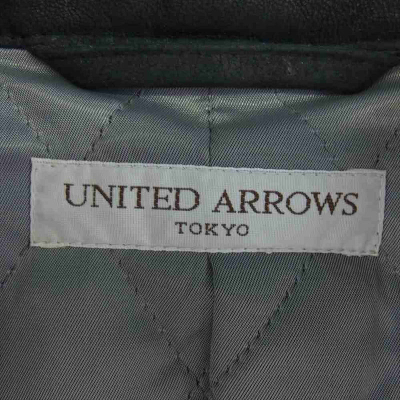 UNITED ARROWS ユナイテッドアローズ 1125-199-3224 ラムレザー シングル ライダース ジャケット M【中古】