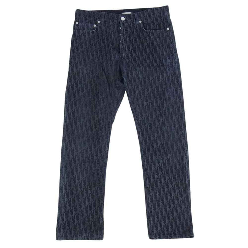 Dior ディオール 313DS14C321X OBLIQUE PANTS オブリーク トロッター ストレート 5ポケット パンツ インディゴブルー系 32【中古】