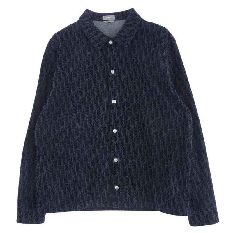 Dior ディオール 23SS 033D490M321X OBLIQUE OVER SHIRT オブリーク トロッター オーバー シャツ コットンブレンド ツイル ジャケット 54【中古】