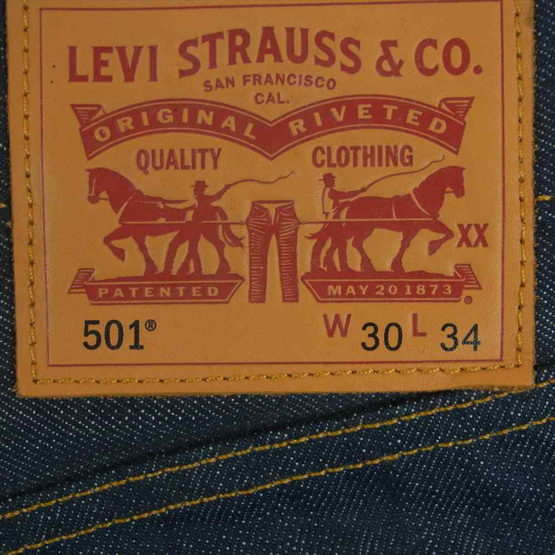 Levi's リーバイス 00501-1165 STF フラッシャー付き 赤耳セルビッチ リジッド デニム パンツ ジーンズ インディゴブルー系 W30 L34【極上美品】【中古】