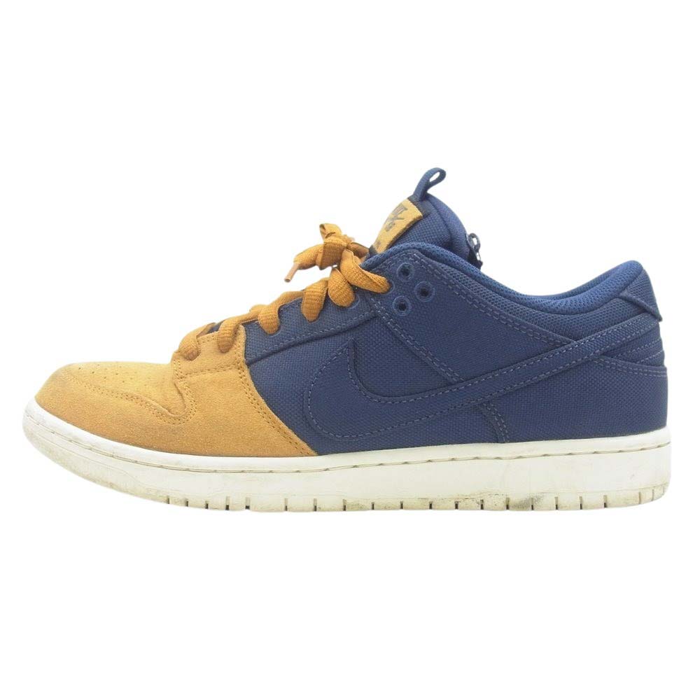 NIKE ナイキ DX6775-400 SB Dunk Low Desert Ochre and Midnight Navy ダンク ロー デザートオークル アンド ミッドナイトネイビー スニーカー ブラウン系 ネイビー系 28cm【中古】