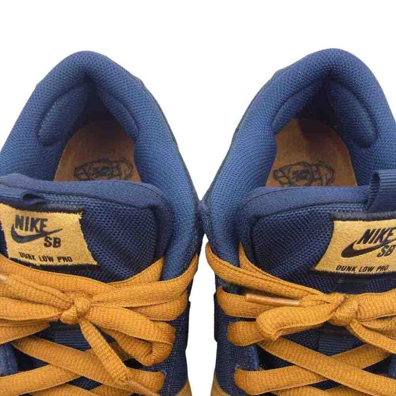 NIKE ナイキ DX6775-400 SB Dunk Low Desert Ochre and Midnight Navy ダンク ロー デザートオークル アンド ミッドナイトネイビー スニーカー ブラウン系 ネイビー系 28cm【中古】