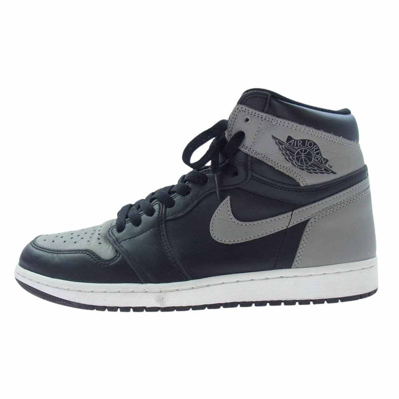 NIKE ナイキ 555088-013 AIR JORDAN 1 RETRO HIGH OG SHADOW エアジョーダン レトロ ハイ シャドウ ハイカット スニーカー グレー系 28.5cm【中古】