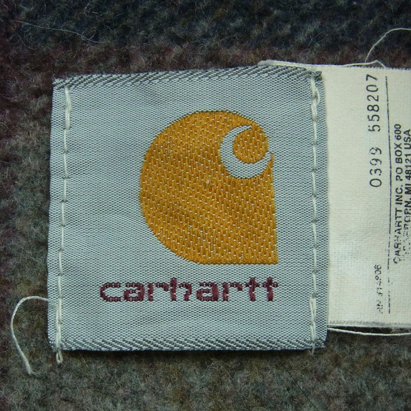 Carhartt カーハート USA製 チェック ライナー デニム アクティブ パーカー ジャケット インディゴブルー系 M【中古】