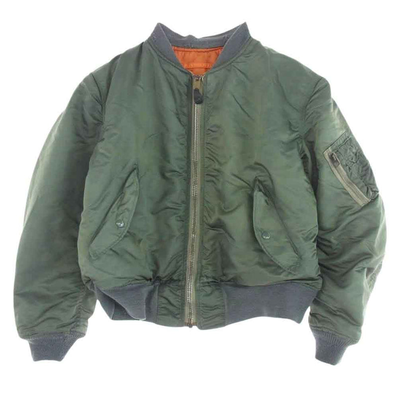 ALPHA アルファ DSA100-74-C-0106 ヴィンテージ 70s ALPHA INDUSTRIES MA-1 フライトジャケット カーキ系 M【中古】