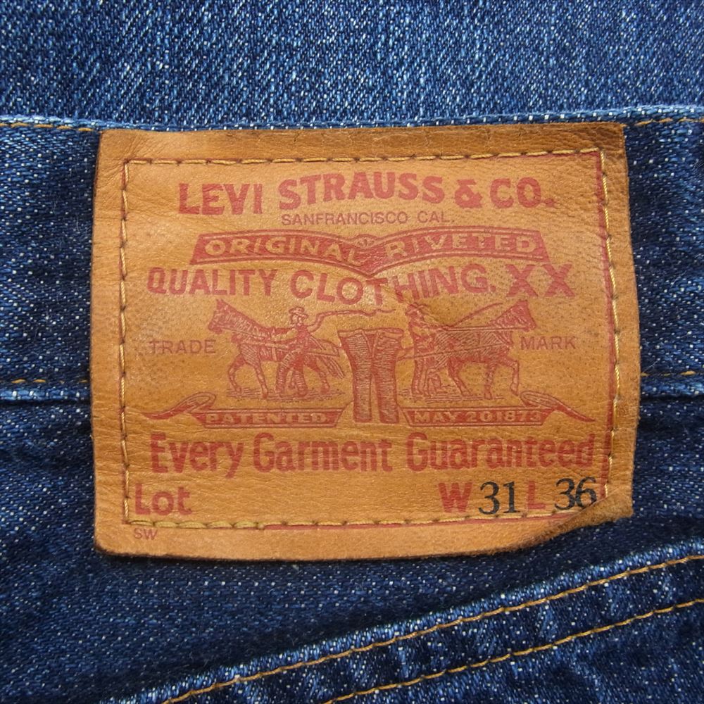Levi's リーバイス 50S-XX 日本製 501 ボタンフライ ストレート デニム パンツ インディゴブルー系 W31L36【中古】