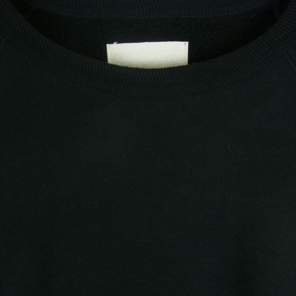 ヨーコ サカモト Raglan Sleeve Sweater ラグランスリーブ クルーネック スウェット トレーナー ブラック系 L【中古】