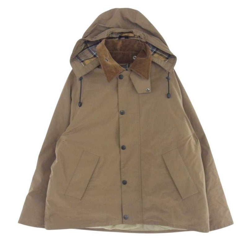 Barbour バブアー 2102380 TRANSPORT HOODED フーデッド トランスポート ノンワックス ノンオイルド  ブラウン系 38【中古】