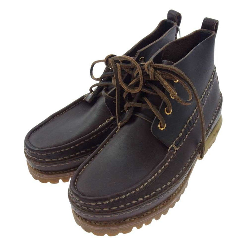 VISVIM ビズビム 22AW 0122202002005 KANAWA MOC MID-FOLK カナワモック 4ホール ミッドフォーク シューズ ブーツ ブラウン系 M8.5【美品】【中古】