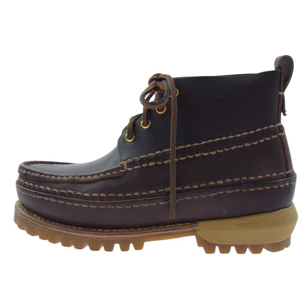 VISVIM ビズビム 22AW 0122202002005 KANAWA MOC MID-FOLK カナワモック 4ホール ミッドフォーク シューズ ブーツ ブラウン系 M8.5【美品】【中古】