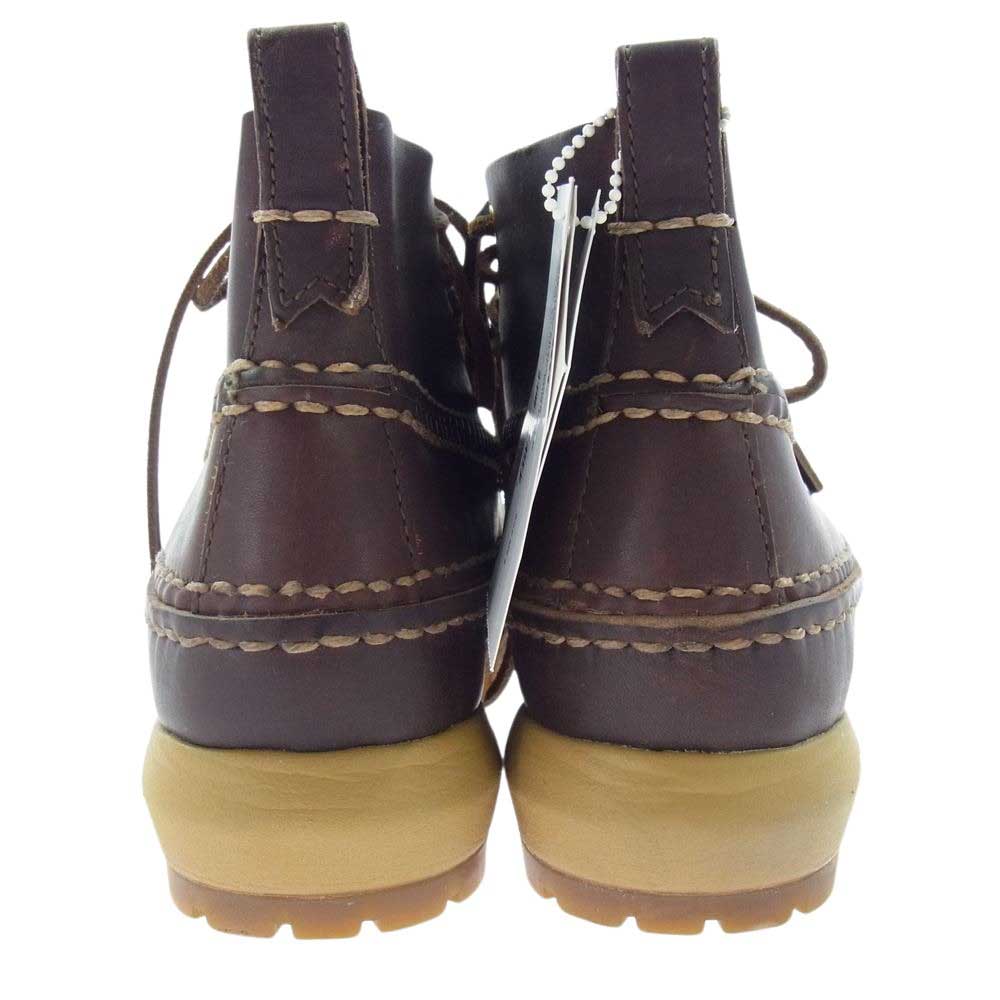 VISVIM ビズビム 22AW 0122202002005 KANAWA MOC MID-FOLK カナワモック 4ホール ミッドフォーク シューズ ブーツ ブラウン系 M8.5【美品】【中古】